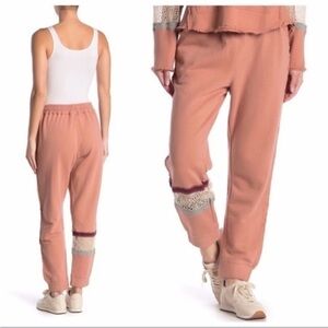 FP Movement by Free People dream catcher sweatpants  Joggers with Knit Accents